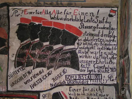 Wandmalereien im Studentenkarzer der Universität Heidelberg